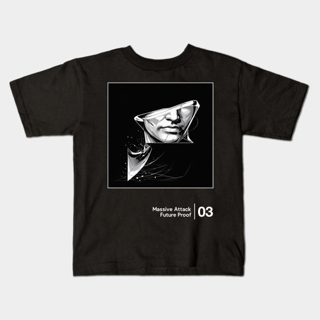 Future Proof - Minimalist Style Graphic Artwork Design Kids T-Shirt by saudade